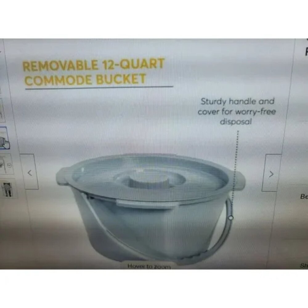 Bedside Commode Portable Toilet - Picture 3 of 5